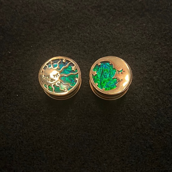 3/4 (19mm) Sun & Moon Plugs (Screw On) - Picture 1 of 5